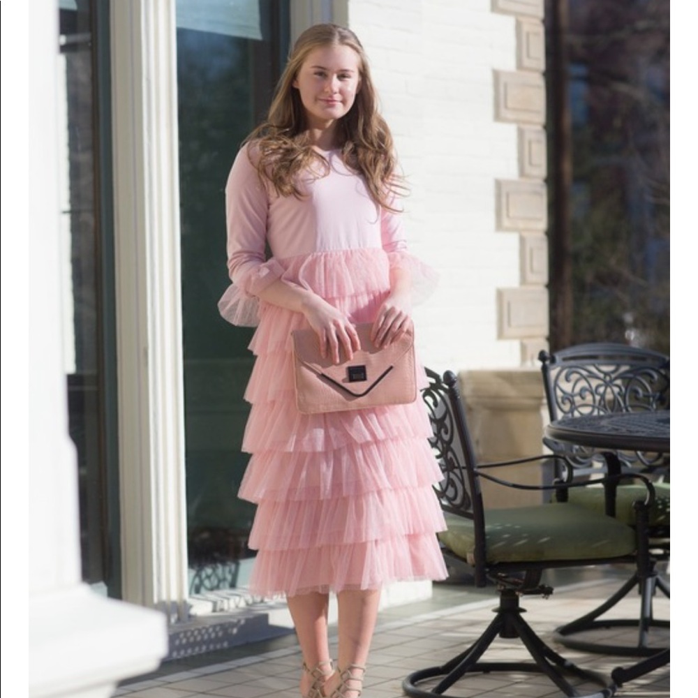Dainty Jewells pink tulle dress
